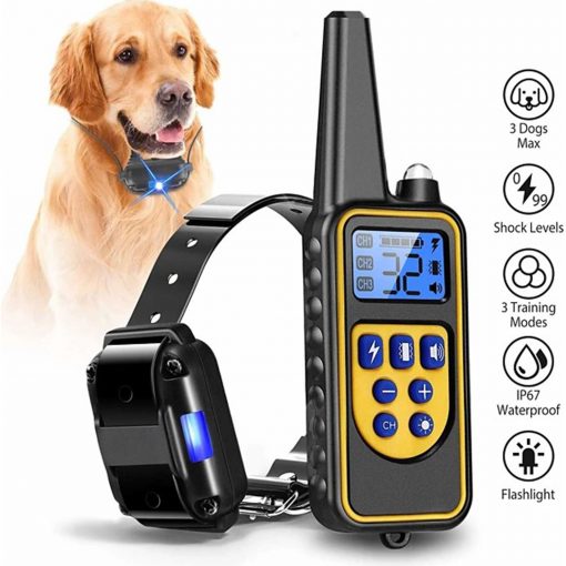 FocusPet Dog Bark Training Collar with Rechargeable Remote