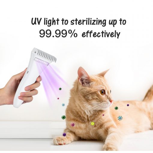 FocusPet UV Sterilisation Electric Pet Grooming Comb Brush