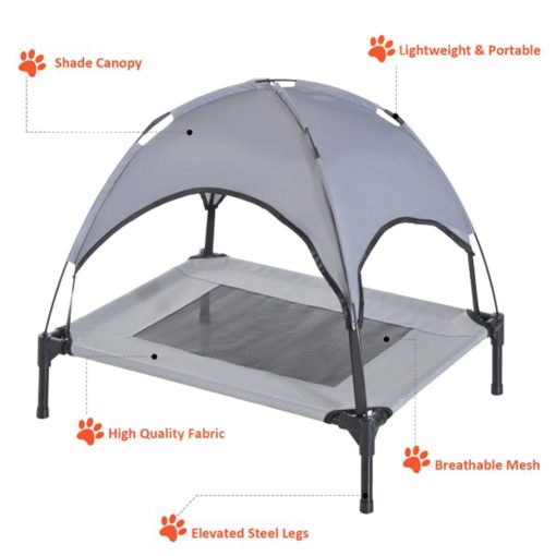 FocusPet Dog Tent Bed With Canopy