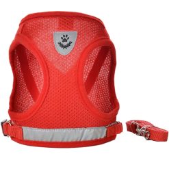FocusPet Medium Adjustable Reflective Soft Padding Dog Pet Vest Harness