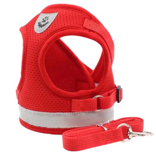 FocusPet Small Adjustable Reflective Soft Padding Dog Pet Vest Harness